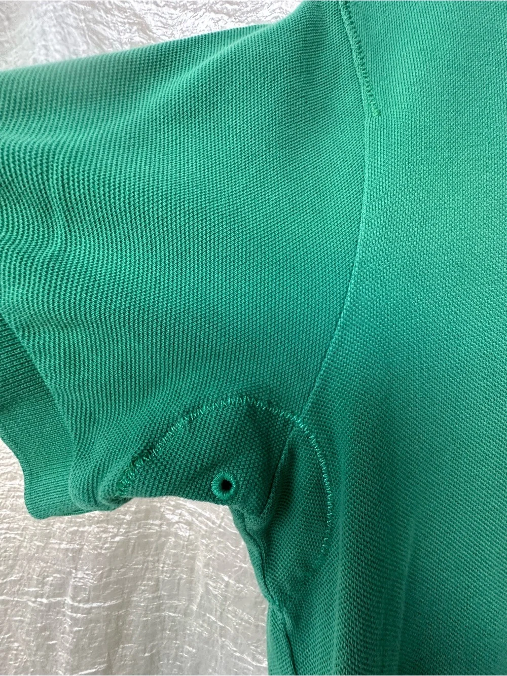 Polo Ralph Lauren Green Polo Big Navy Pony Classic Preppy Shirt Premium Detail M